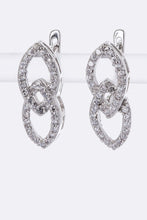 Load image into Gallery viewer, Linked CZ Hoop Earrings
