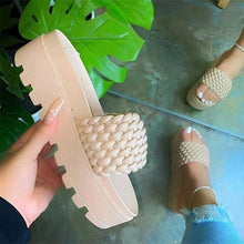 Cargar imagen en el visor de la galería, PU Leather Open Toe Platform Sandals
