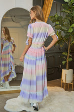 Cargar imagen en el visor de la galería, V-Neck short Puff Sleeve Maxi Dress
