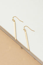 Load image into Gallery viewer, Minimalist match stick drop earrings
