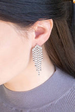 Load image into Gallery viewer, Rhinestone Tassel Earrings
