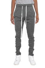 Load image into Gallery viewer, SINGLE STRIPE ANKLE ZIPPER TRACK PANTS
