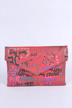Load image into Gallery viewer, Graffiti Mix Color Iconic Envelope Clutch Bag
