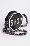 STOP Sign Chunky Chain Swing Bag