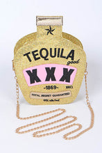 Cargar imagen en el visor de la galería, Glitter Tequila Iconic Swing Box Clutch
