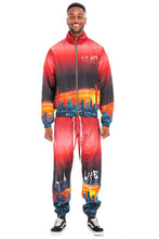 Cargar imagen en el visor de la galería, NYC LIFE LA LIFE PRINT WINDBREAK TRACK SUIT
