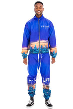 Cargar imagen en el visor de la galería, NYC LIFE LA LIFE PRINT WINDBREAK TRACK SUIT
