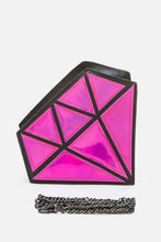 Cargar imagen en el visor de la galería, 2 Tone Holographic Iconic Diamond Clutch Bag
