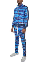 Cargar imagen en el visor de la galería, MENS PRINT FULL ZIP TRACK SUIT SET
