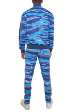 Load image into Gallery viewer, MENS PRINT FULL ZIP TRACK SUIT SET
