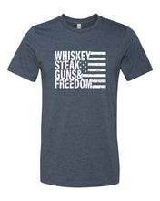 Cargar imagen en el visor de la galería, Whiskey Steak Guns &amp; Freedom Tee
