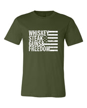 Load image into Gallery viewer, Whiskey Steak Guns &amp; Freedom Tee
