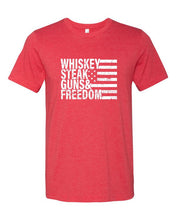 Load image into Gallery viewer, Whiskey Steak Guns &amp; Freedom Tee
