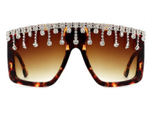 Load image into Gallery viewer, Oversize Square Rhinestone Fashion Sunglasses
