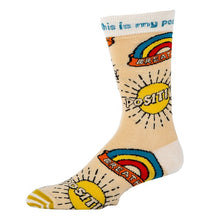 Load image into Gallery viewer, Positive - Men&#39;s Cotton Crew Funny Socks
