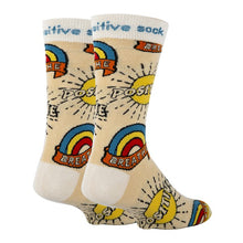 Load image into Gallery viewer, Positive - Men&#39;s Cotton Crew Funny Socks
