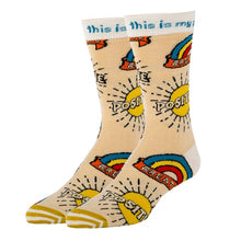 Load image into Gallery viewer, Positive - Men&#39;s Cotton Crew Funny Socks
