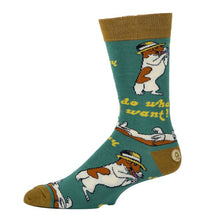 Load image into Gallery viewer, Do what I want - Men&#39;s Cotton Crew Funny Socks

