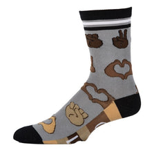 Load image into Gallery viewer, One Love - Men&#39;s Emoji Cotton Crew Funny Socks
