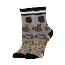 Load image into Gallery viewer, One Love - Women&#39;s Emoji Cotton Crew Socks
