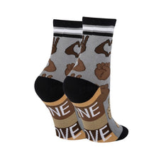 Load image into Gallery viewer, One Love - Women&#39;s Emoji Cotton Crew Socks
