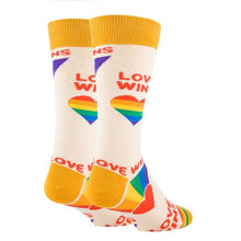 Load image into Gallery viewer, Love Wins - Men&#39;s Cotton Crew Funny Socks
