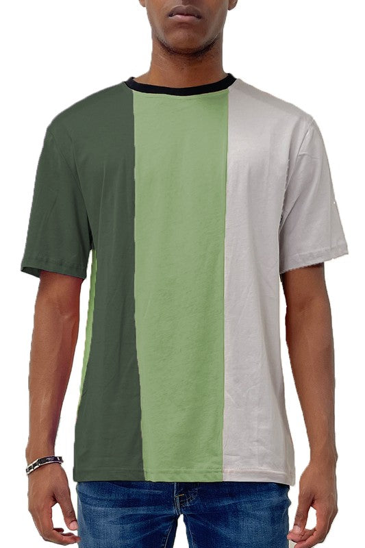 VERTICAL COLOR BLOCK TSHIRT