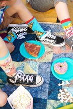 Load image into Gallery viewer, Pizza Party - Kid&#39;s Funny Crew Socks

