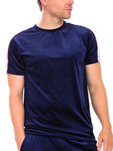 Load image into Gallery viewer, VELVET STRIPE TSHIRT
