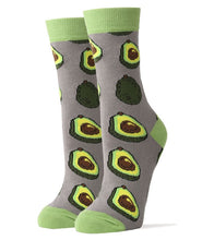 Load image into Gallery viewer, Avocado Life - Women&#39;s Funny Crew Socks
