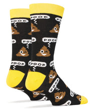 Cargar imagen en el visor de la galería, Poop - Men&#39;s Emoji Cotton Crew Funny Socks
