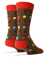 Cargar imagen en el visor de la galería, Stranger - Men&#39;s Christmas Cotton Crew Funny Socks
