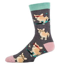 Load image into Gallery viewer, Corgi Boi - Men&#39;s Cotton Crew Funny Socks
