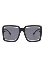 Load image into Gallery viewer, Oversize Square Large Cut-Out Fashion Sunglasses
