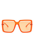 Load image into Gallery viewer, Oversize Square Large Cut-Out Fashion Sunglasses
