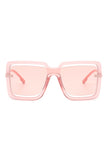 Oversize Square Large Cut-Out Fashion Sunglasses