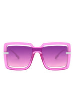 Load image into Gallery viewer, Oversize Square Large Cut-Out Fashion Sunglasses
