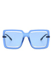 Oversize Square Large Cut-Out Fashion Sunglasses