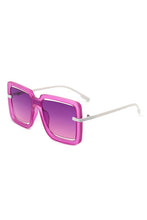 Load image into Gallery viewer, Oversize Square Large Cut-Out Fashion Sunglasses
