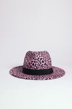 Load image into Gallery viewer, LEOPARD PRINT GATSBY STYLE FEDORA
