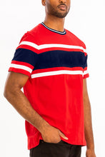 Cargar imagen en el visor de la galería, COTTON THREE STRIPE TSHIRT
