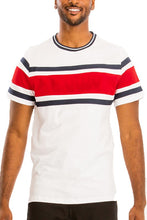 Cargar imagen en el visor de la galería, COTTON THREE STRIPE TSHIRT
