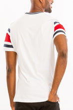 Cargar imagen en el visor de la galería, COTTON THREE STRIPE TSHIRT
