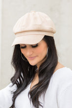 Load image into Gallery viewer, Suede Newsboy Cap
