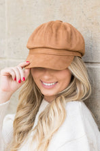 Load image into Gallery viewer, Suede Newsboy Cap
