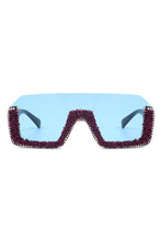 Load image into Gallery viewer, Square Half Frame Oversize Fashion Sunglasses
