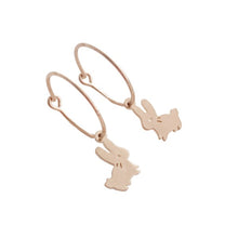 Load image into Gallery viewer, Magic Charm Bunny Hoops
