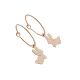 Magic Charm Bunny Hoops