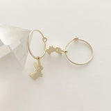 Magic Charm Bunny Hoops