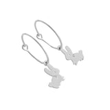 Magic Charm Bunny Hoops
